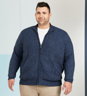 Fleece lined cardigan hotsell