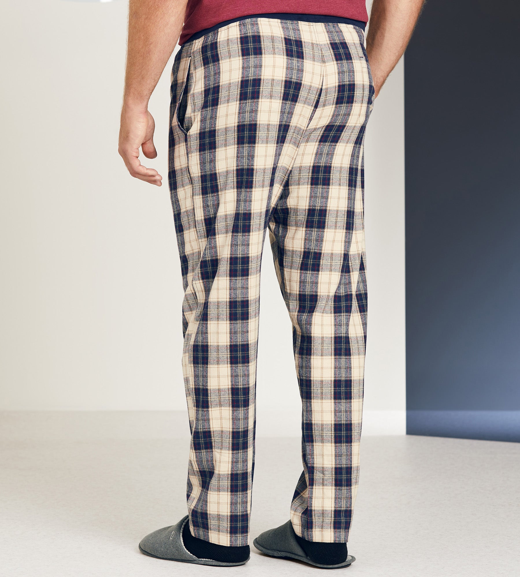 Plaid Flannel Lounge Pants Britches George Richards Big Tall Men s Clothing Shop online for Sleep Pants made for plus size men shipping